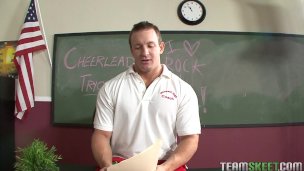 Cheerleader Sensi Pearl fucks teacher0