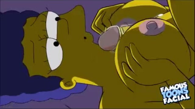 640px x 360px - Simpsons Cartoon Sex: Homer fucking Marge